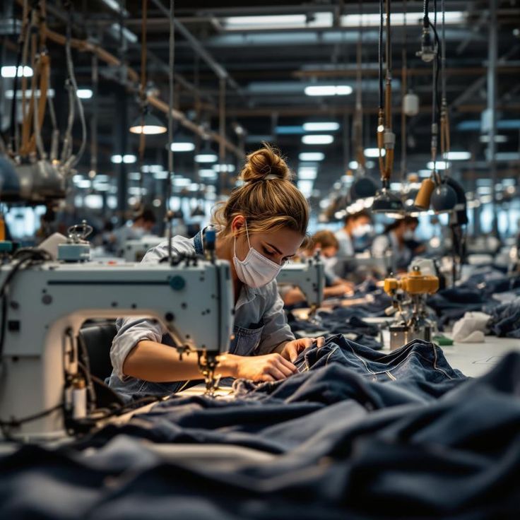 Modern clothing manufacturing facility